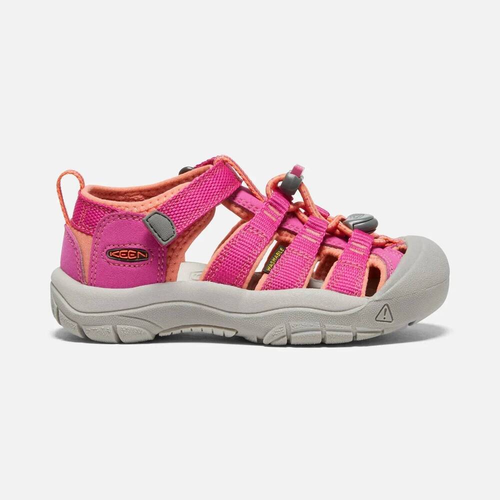 NEW KEEN kid's newport outdoor sandals in very berry